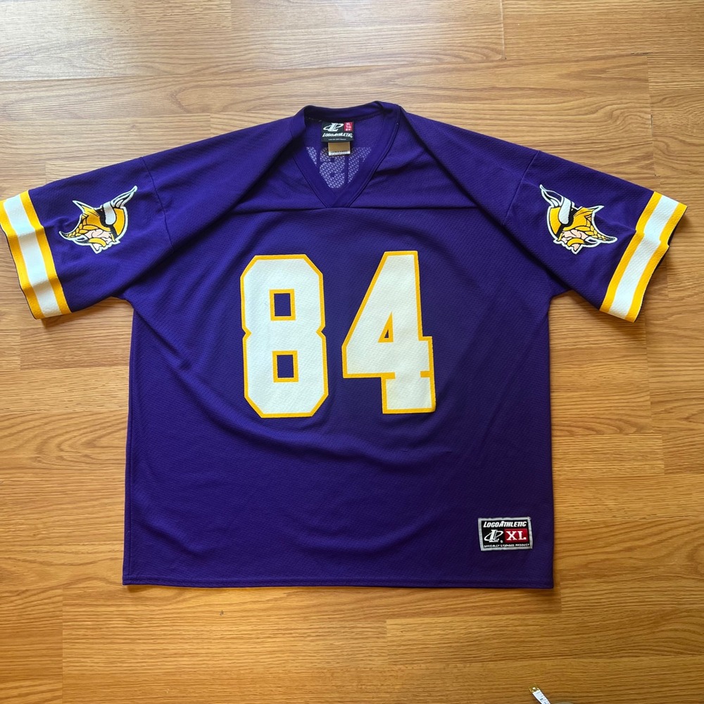 Vintage Logo Athletic Randy Moss Minnesota Vikings Jersey 84 Purple Mens XL